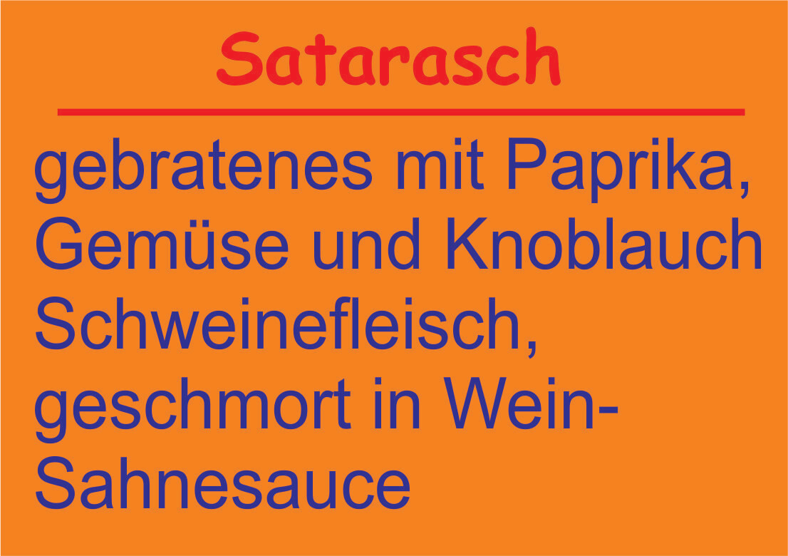 ​Satarasch aus Ungarn