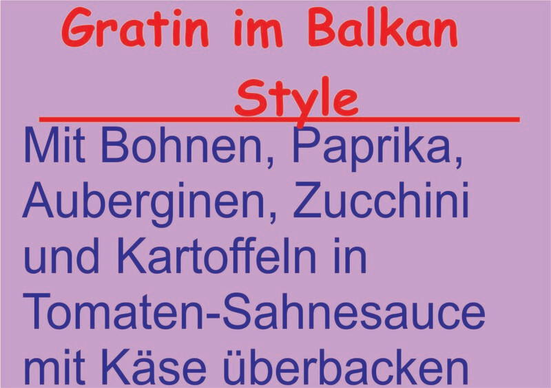 Gratin im Balkan Style
