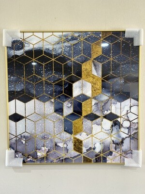 Framed Crystal Modern Wall Art