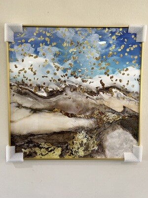 Framed Crystal Modern Wall Art