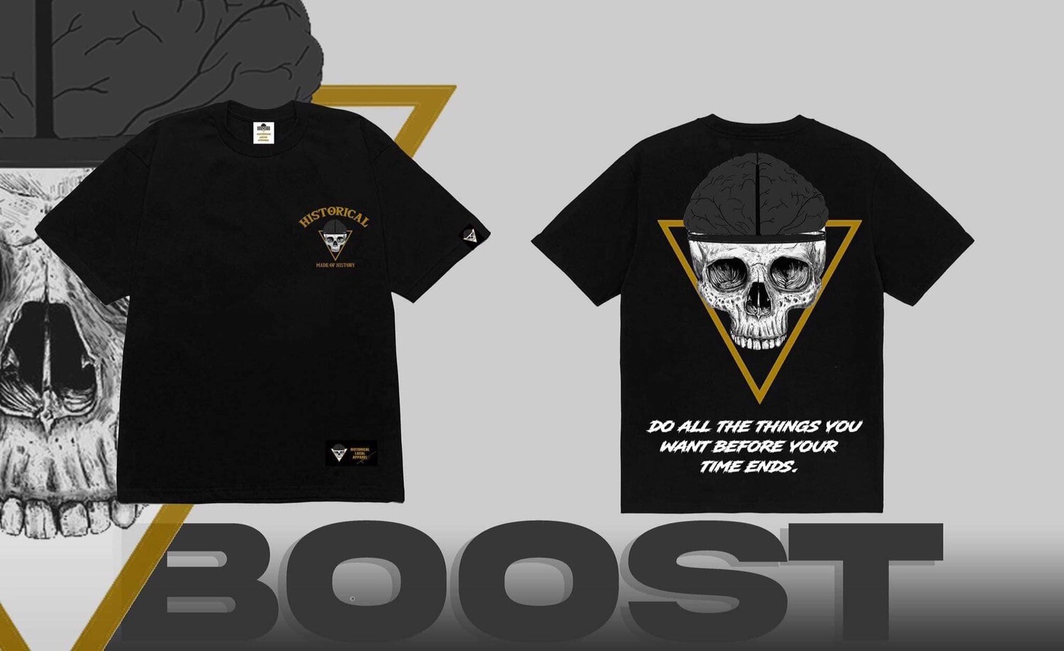 WISE SKULL/ BLACK
