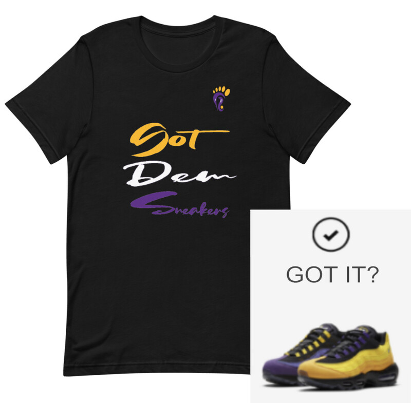 "GOT DEM SNEAKERS" LeBron Air Max 95 Home Team Unisex T-Shirt*
