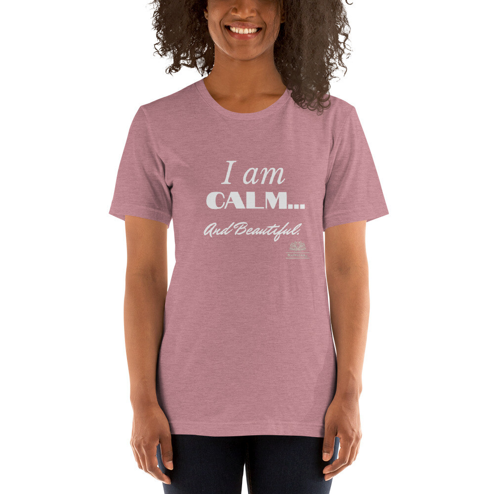 BCBR Signature T-Shirt - "I Am Calm... And Beautiful.", Color: Heather Orchid, Size: S