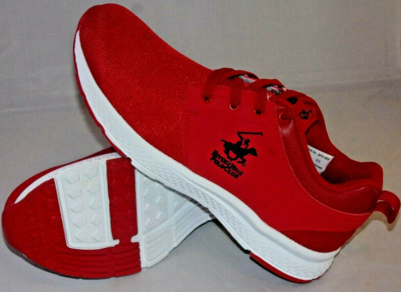 *BEVERLY HILLS POLO CLUB (RED)  MEN'S SIZE 9 - #UNPAIR (RIGHT)