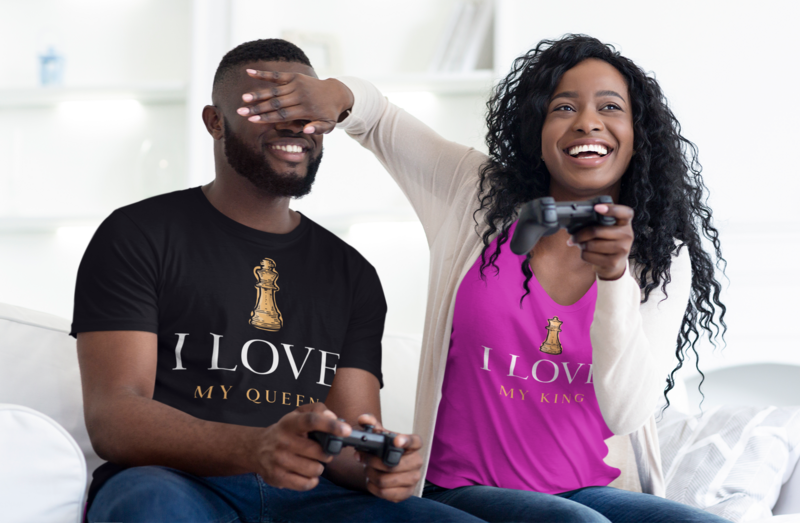 Queen: "I Love My King" Unisex Short-sleeved t-shirt