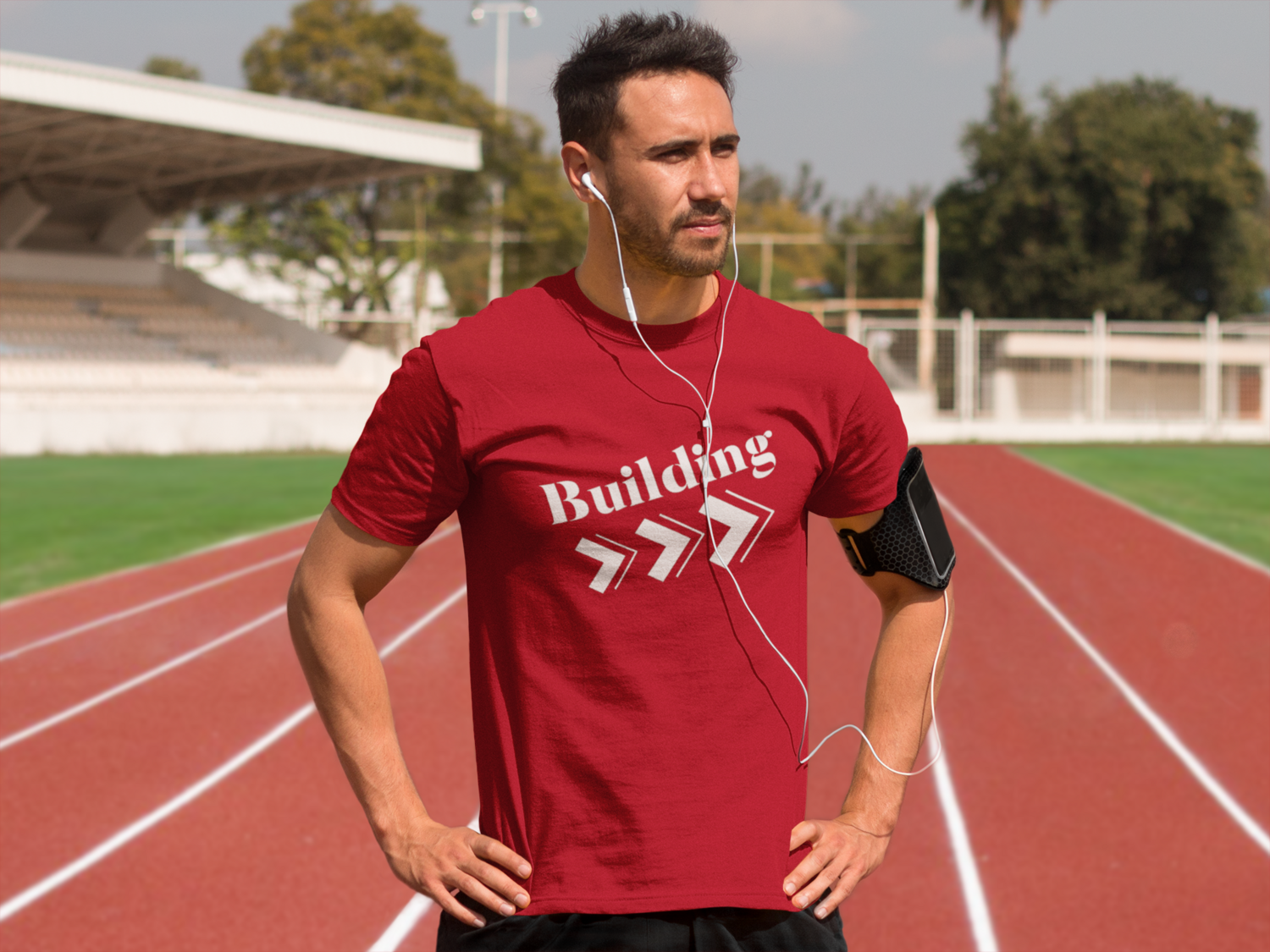 "Building" Moving Forward Unisex Short-sleeved t-shirt