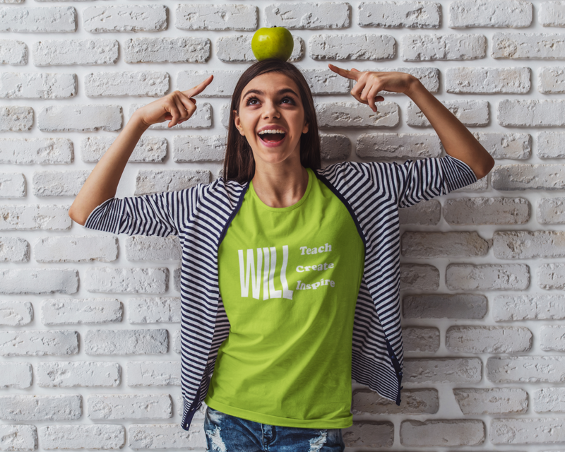 "WILL... Teach Create Inspire" Unisex Short-sleeved t-shirt