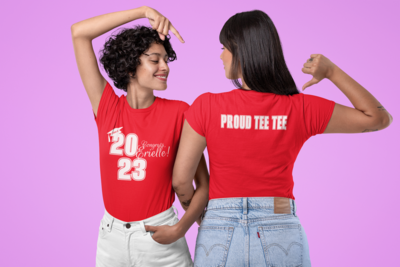 “Congratulations, Graduate!” 2023 Custom Unisex Short-sleeved t-shirt