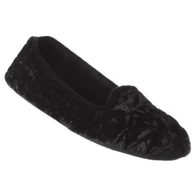 ISOTONER CRUSHED VELOUR STEPHANIE CLOSED BACK SLIPPER WOMEN'S MEDIUM 6.5-7.5 - #UNPAIR (LEFT)