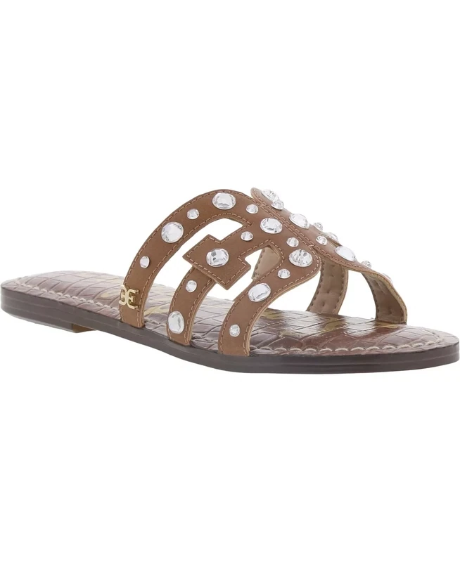 SAM EDELMAN BRIDGET CRYSTAL LEATHER SANDAL GIRLS' 1 - #UNPAIR (LEFT)
