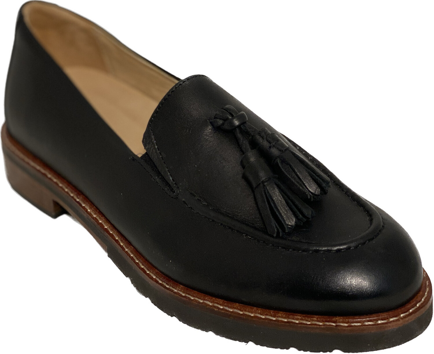 SAMUEL HUBBARD EXTRALIGHT CASUAL LEATHER SHOE W/TASSELS 
WOMEN'S SIZE 8.5 - #UNPAIR (RIGHT)