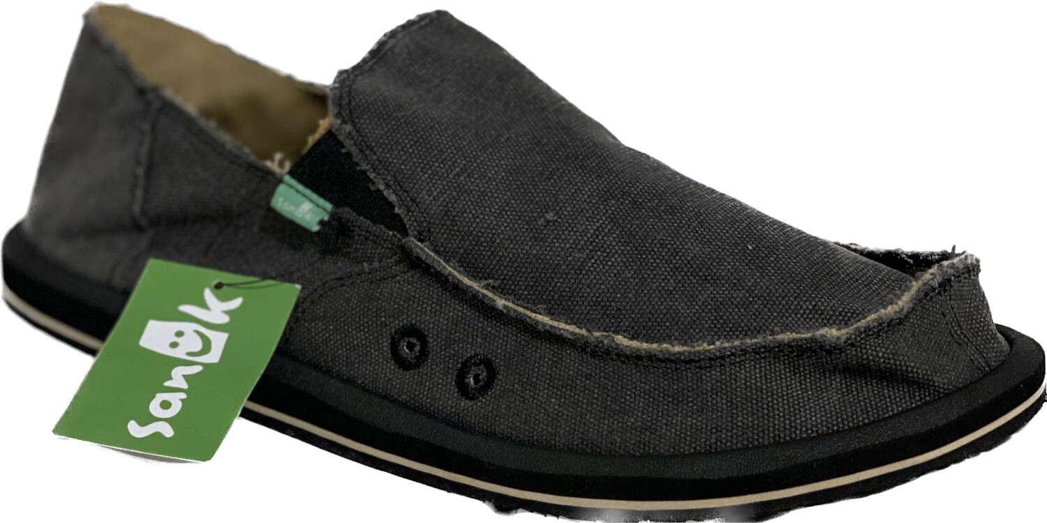 SANUK VAGABOND BRINDLE CANVAS SLIP-ON SHOE MEN'S SIZE 12 - #UNPAIR (RIGHT)