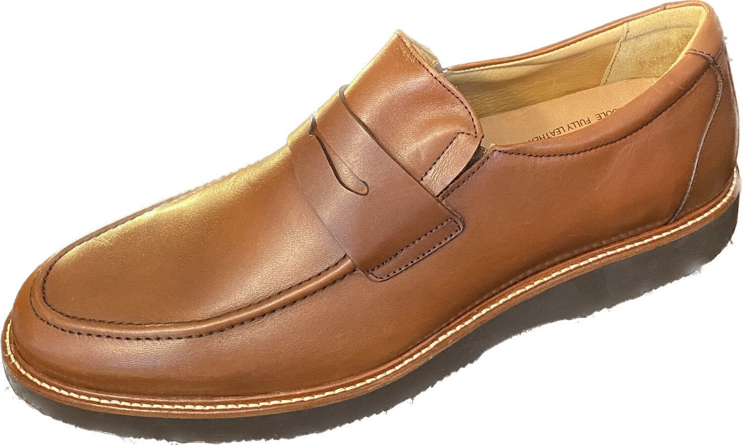 SAMUEL HUBBARD IVY LEGEND SLIP-ON  LEATHER SHOE (SAMPLE)
MEN'S SIZE 10.5 - #UNPAIR (LEFT)