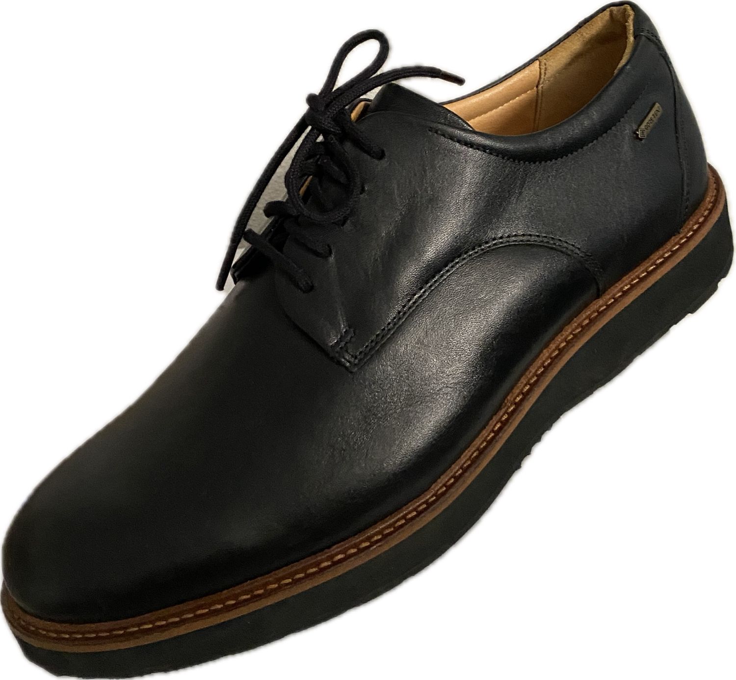 SAMUEL HUBBARD GRIPP DAVOS CASUAL BLACK SHOE (SAMPLE)  MEN’S SIZE 10.5M - #UNPAIR (LEFT)