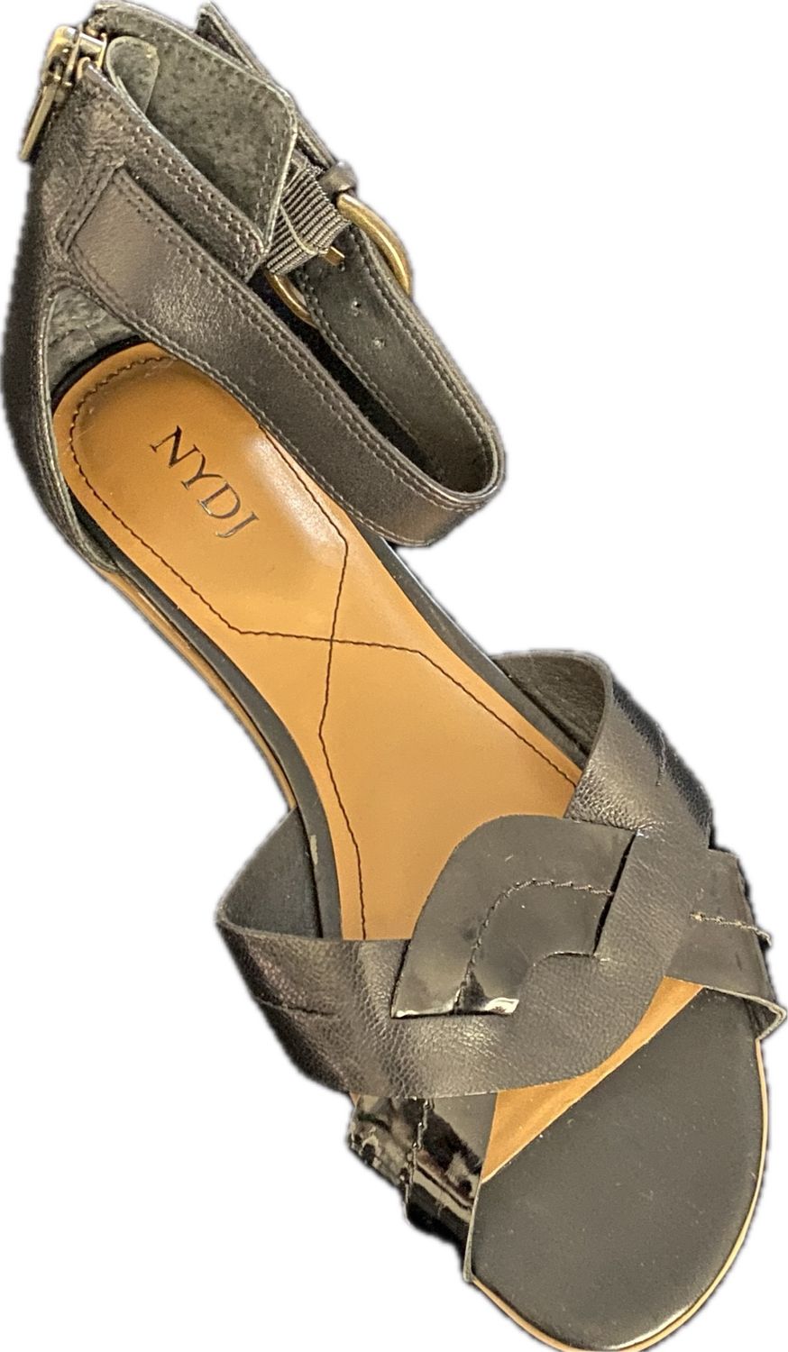 NYDJ DORIE SANDAL WITH ANKLE STRAP WOMEN'S SIZE 6M - #UNPAIR (LEFT AND RIGHT AVAILABLE*)