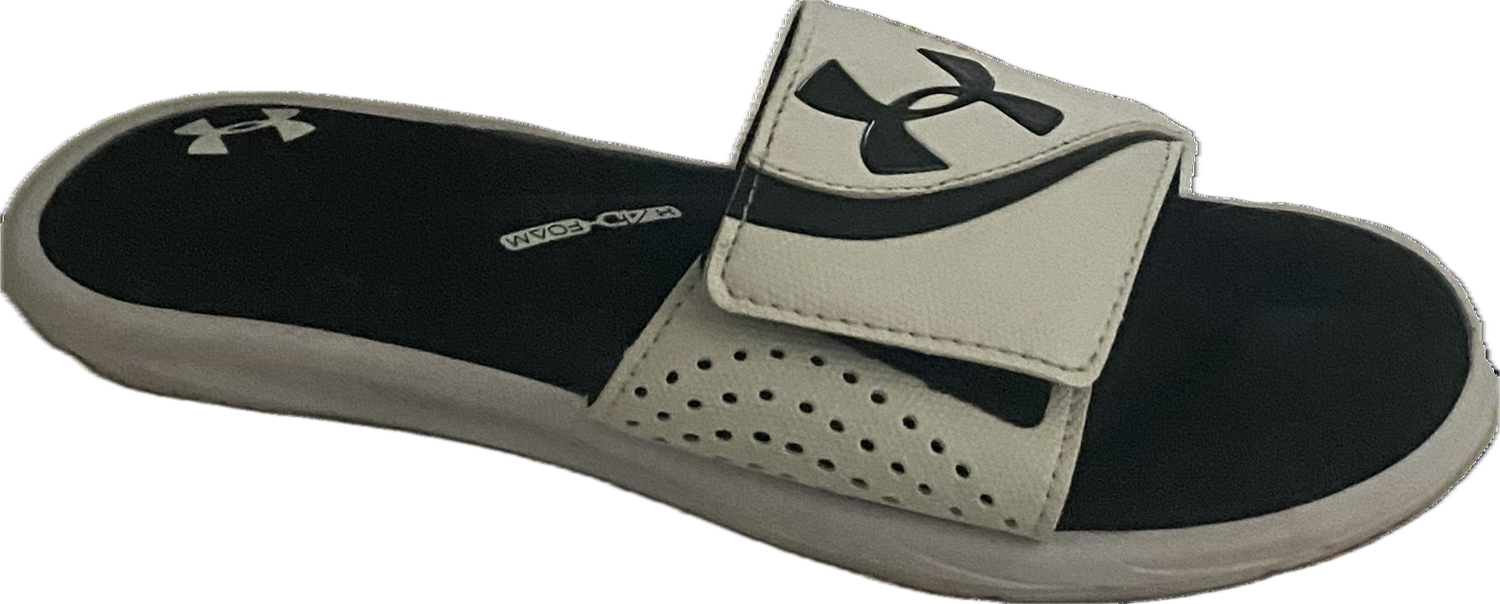 UNDER ARMOUR IGNITE VI SLIDES BOY'S SIZE 3Y - #UNPAIR (RIGHT - LIGHTLY USED)