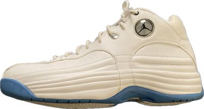 AIR JORDAN JUMPMAN TEAM 1 'WHITE UNIVERSITY BLUE' (USED)   MEN'S SIZE  11- #UNPAIR (LEFT)
