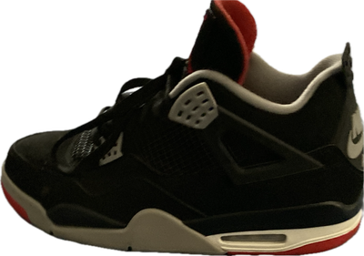 AIR JORDAN RETRO 4 (USED)  MEN'S SIZE  12- #UNPAIR (LEFT)