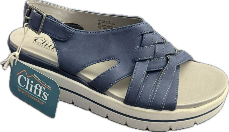 CLIFFS BY WHITE MOUNTAIN TOLEEN WEDGE SANDAL   WOMEN'S SIZE 9 - #UNPAIR (RIGHT)