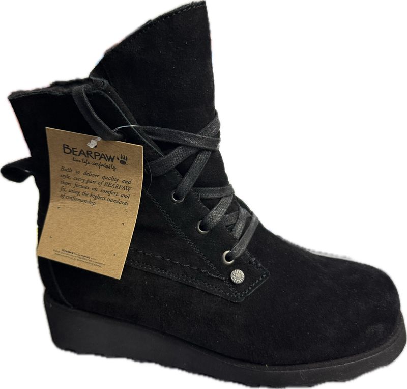 BEARPAW KRISTA LINED ANKLE BOOT WOMEN'S SIZE 9 WIDE - #UNPAIR (RIGHT)