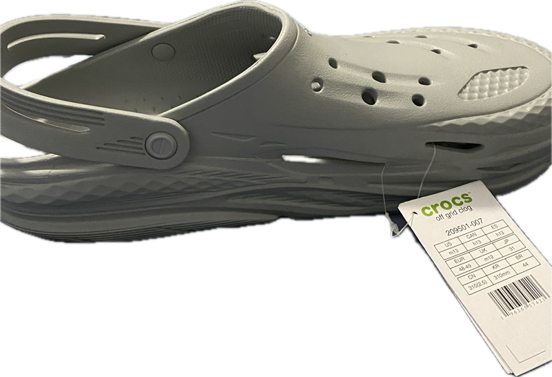 CROCS GRIS CLAIR MEN'S SIZE 13- #UNPAIR (LEFT)