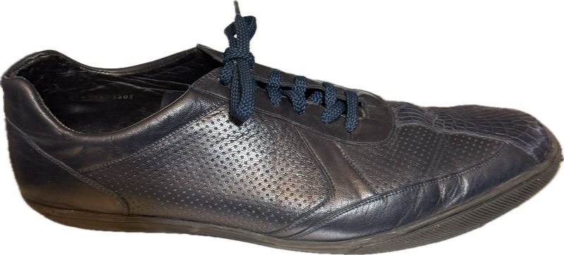 BELVEDERE OSTRICH LEATHER SNEAKER    MEN'S SIZE 11 - #UNPAIR (LEFT AND RIGHT AVAILABLE* - LIGHTLY USED)