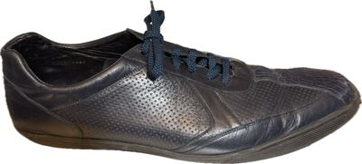 BELVEDERE OSTRICH LEATHER SNEAKER    MEN'S SIZE 11 - #UNPAIR (LEFT AND RIGHT AVAILABLE* - LIGHTLY USED)