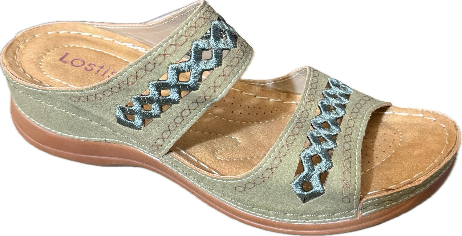 LOSTIS HANDMADE STITCHING COMFORTABLE SANDAL WOMEN'S SIZE 7 - #UNPAIR (RIGHT) LOSTIS HANDMADE STITCHING COMFORTABLE SANDAL WOMEN'S SIZE 7 - #UNPAIR (RIGHT)