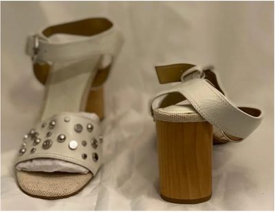 NYDJ JAYNIE SP HEELED SANDAL WITH ANKLE STRAP   WOMEN'S SIZE 6 M - #UNPAIR (LEFT AND RIGHT AVAILABLE)