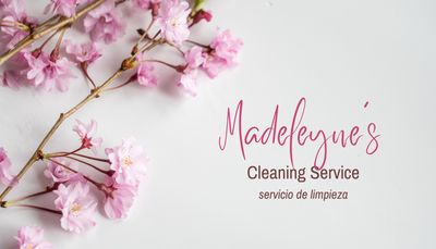 CUSTOM BUSINESS CARDS AND POSTCARDS Sample Madeleyne's Cleaning Service