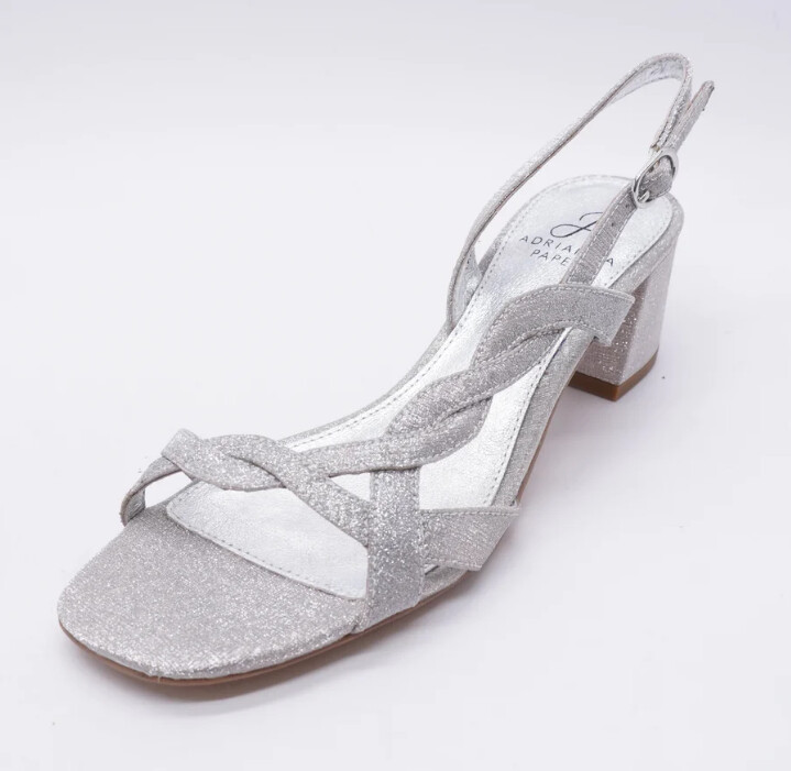 Adrianna Papell Edison Metallic Silver Sandal  Women's Size 8.5M - #UNPAIR (RIGHT)
