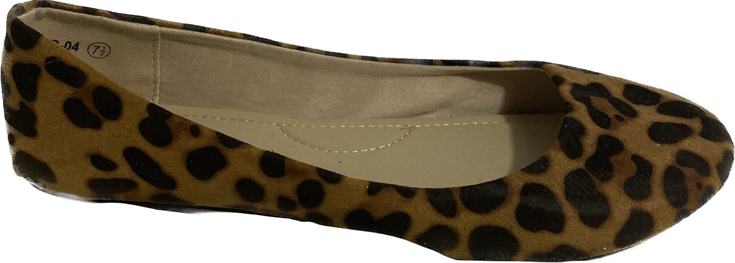 DAILY SHOES WALKER-O4 LEOPARD PRINT FLAT SHOE WOMEN'S SIZE 5 - #UNPAIR (LEFT) DAILY SHOES WALKER-O4 LEOPARD PRINT FLAT SHOE WOMEN'S SIZE 5 - #UNPAIR (LEFT)