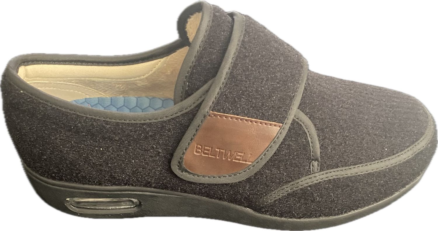BELTWELL DIABETIC ADJUSTABLE EXTRA WIDE SLIPPER EU 41 / US MEN'S SIZE 7.5 WOMEN'S 10 DOUBLE-EXTRA WIDE - #UNPAIR (RIGHT) BELTWELL DIABETIC ADJUSTABLE EXTRA WIDE SLIPPER EU 41 / US MEN'S SIZE 7.5 WOMEN'S 10 DOUBLE-EXTRA WIDE - #UNPAIR (RIGHT)
