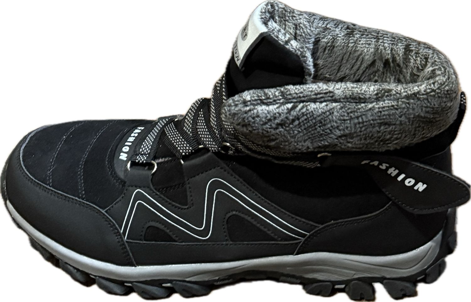 HHHCHPM FLEECE LINED WINTER SNOW BOOT EU 38 / US MEN'S SIZE 6 / WOMEN'S SIZE 7.5 - #UNPAIR (LEFT) HHHCHPM FLEECE LINED WINTER SNOW BOOT EU 38 / US MEN'S SIZE 6 / WOMEN'S SIZE 7.5 - #UNPAIR (LEFT)