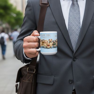 A Gift of Appreciation for "Gifts in Men" Personalized 11oz Ceramic Grateful Sheep Mug (Christian Congregation Elders Ministerial Servants JW Shepherds Sheep)