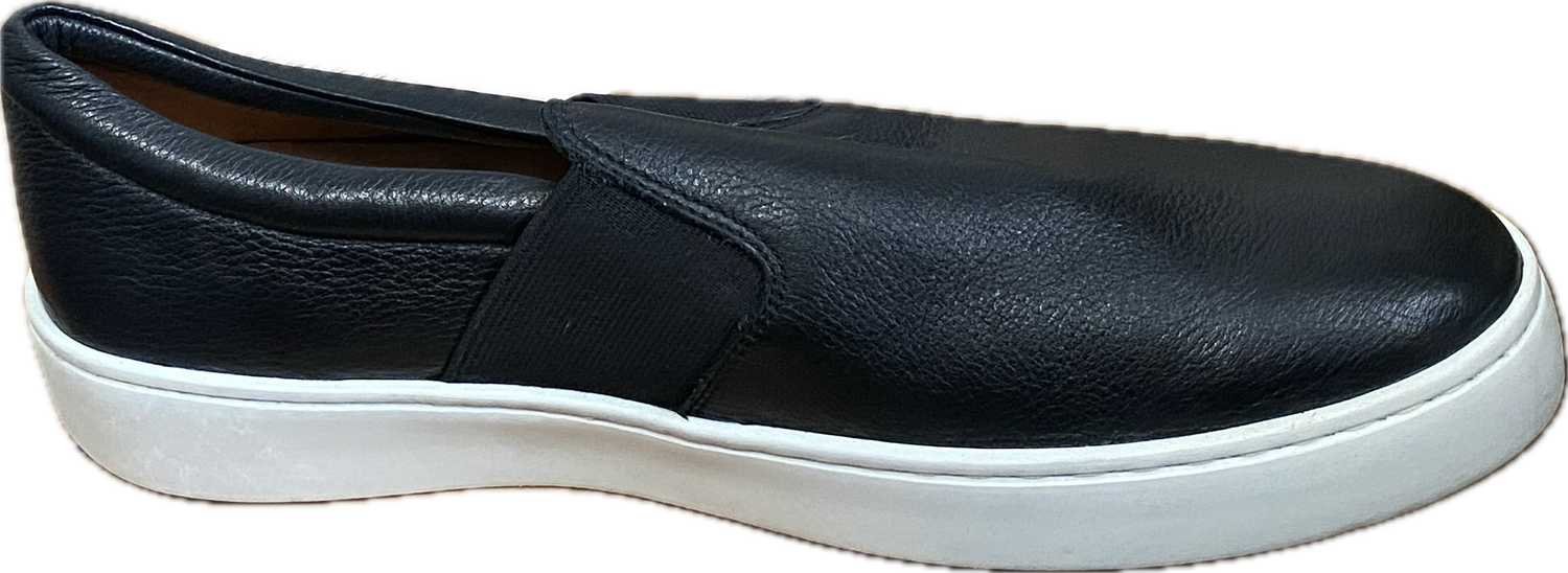DONALD PLINER TUMBLED LEATHER SLIP-ON SNEAKERS   MENS' SIZE 9- #UNPAIR (LEFT)