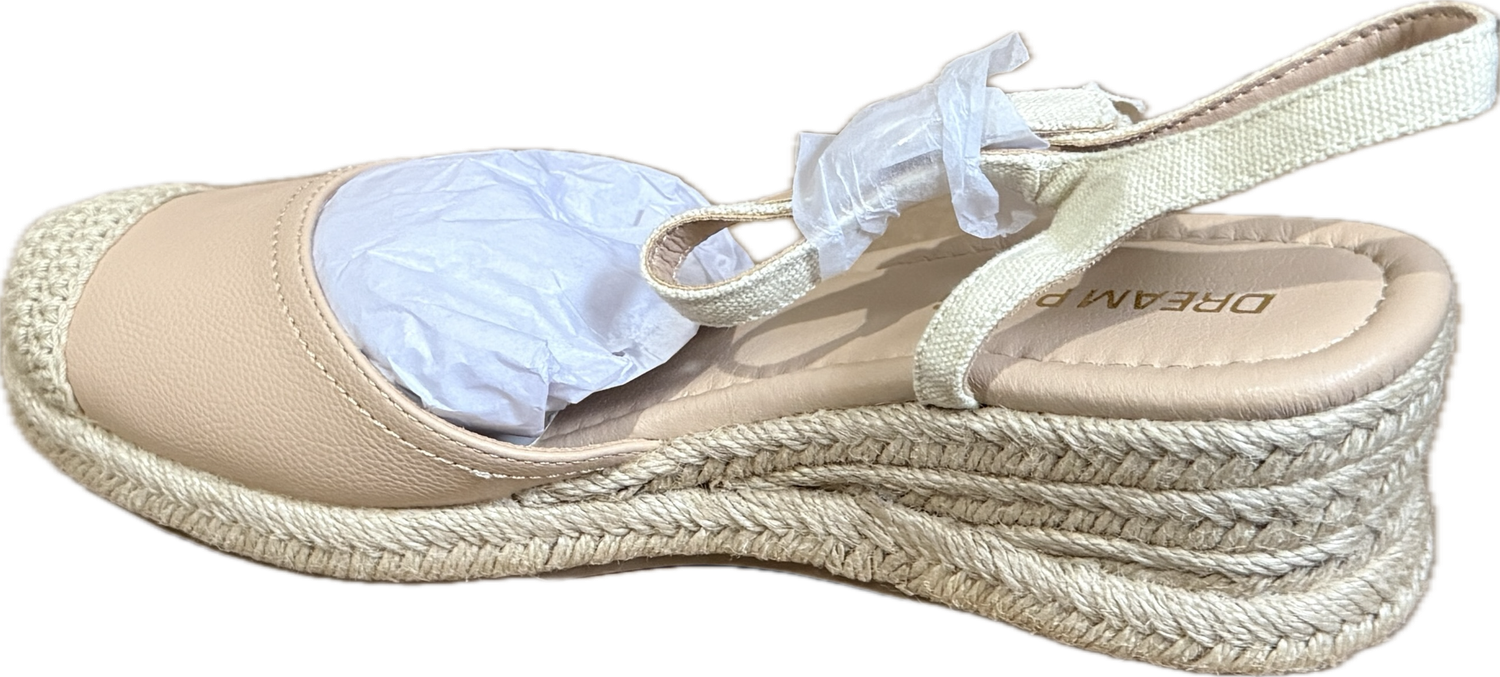 DREAM PAIRS ANKLE STRAP ESPADRILLES WEDGE SANDALS  WOMEN'S SIZE 9