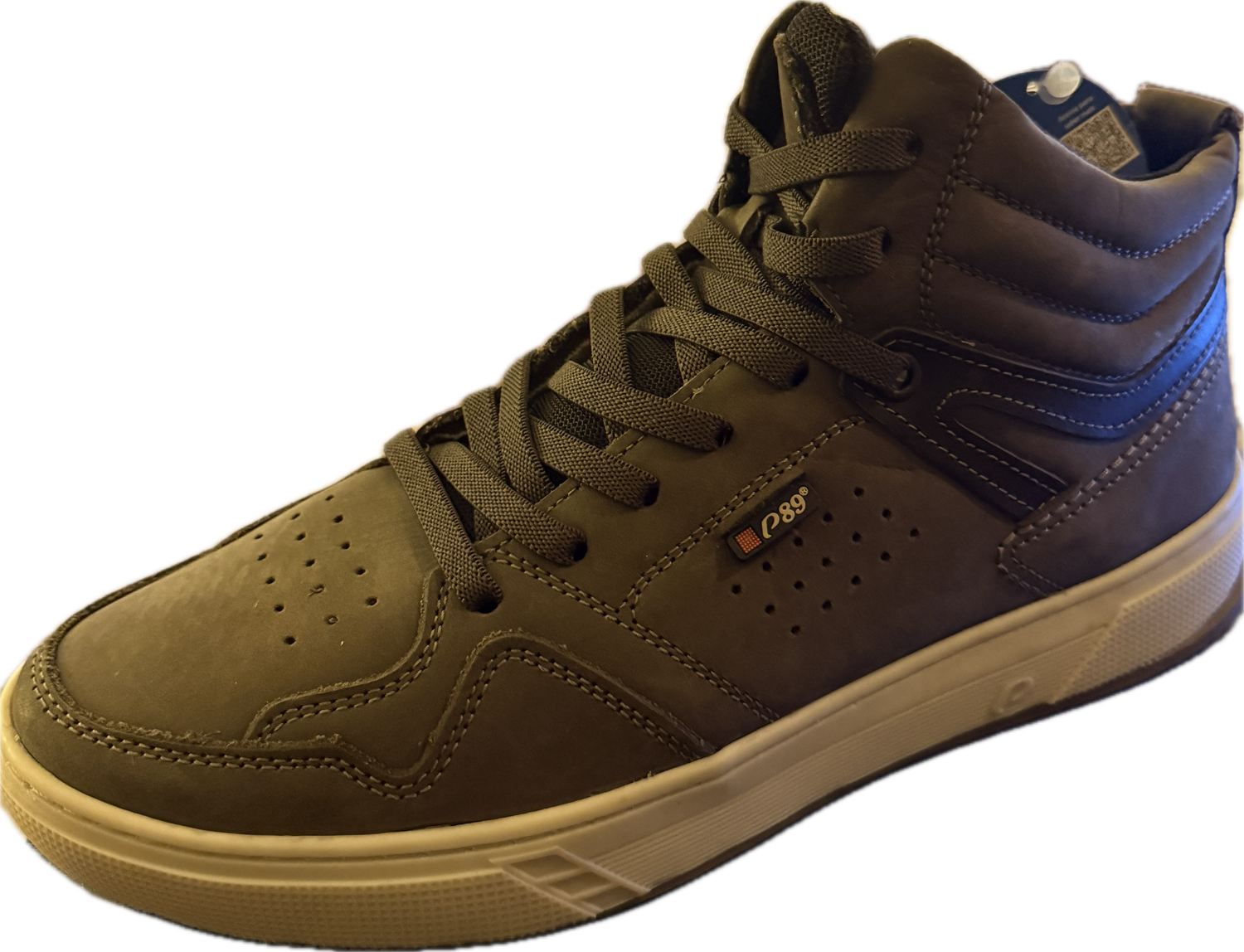PEGADA LEATHER HIGH-TOP SNEAKER MEN'S SIZE 8 M - #UNPAIR (LEFT) PEGADA LEATHER HIGH-TOP SNEAKER MEN'S SIZE 8 M - #UNPAIR (LEFT)