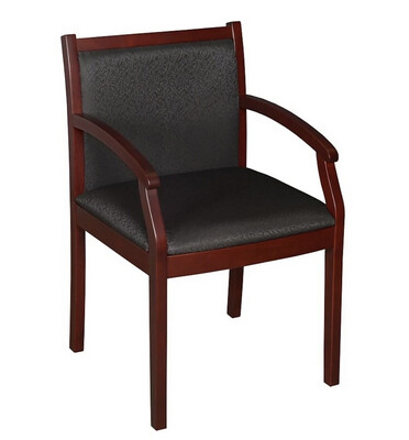 Regency Regent Side Chair, Mahogany/Black (9875MHBK)