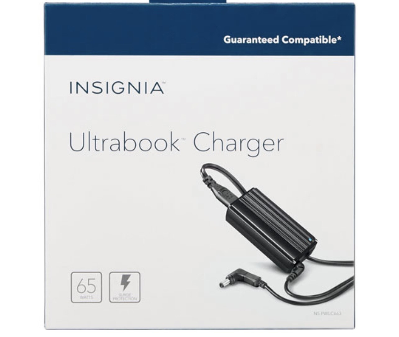Insignia 65W Universal Ultrabook Laptop Charger (NS-PWLC663-C) - Black