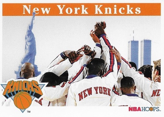 New York Knicks / Team Card | NBA Hoops #283 | Basketball Trading Card | 1992-93