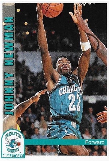 Newman, Johnny / Charlotte Hornets | NBA Hoops #25 | Basketball Trading Card | 1992-93
