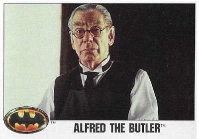 Batman / Alfred the Butler | Topps #9 | 1989 | Michael Gough