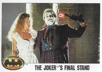 Batman / The Joker&#39;s Final Stand | Topps #123 | 1989 | Jack Nicholson, Kim Basinger
