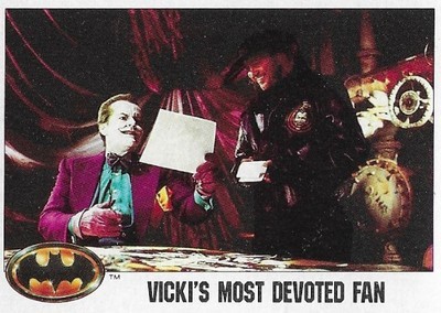 Batman / Vicki&#39;s Most Devoted Fan | Topps #61 | 1989 | Jack Nicholson, Robert Wuhl