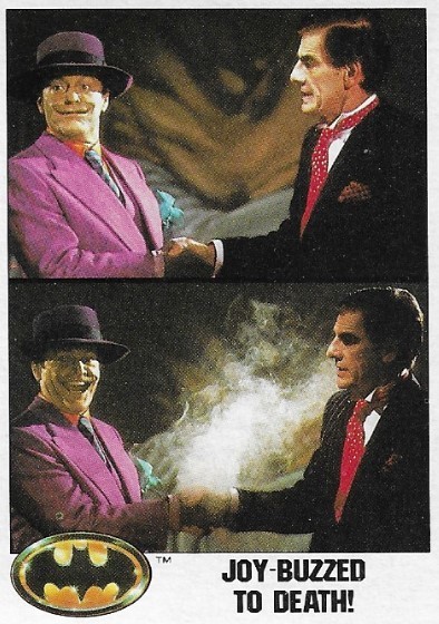 Batman / Joy-Buzzed to Death! | Topps #48 | Movie Trading Card | 1989 | Edwin Craig + Jack Nicholson