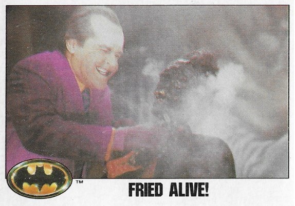 Batman / Fried Alive! | Topps #50 | Movie Trading Card | 1989 | Jack Nicholson