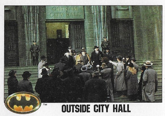 Batman / Outside City Hall | Topps #54 | Movie Trading Card | 1989