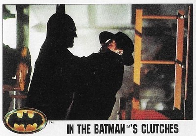 Batman / In the Batman&#39;s Clutches | Topps #30 | 1989 | Michael Keaton + Jack Nicholson