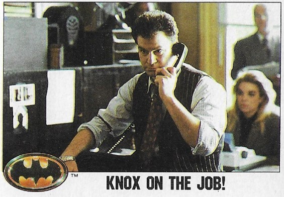 Batman / Knox On the Job! | Topps #21 | Movie Trading Card | 1989 | Robert Wuhl